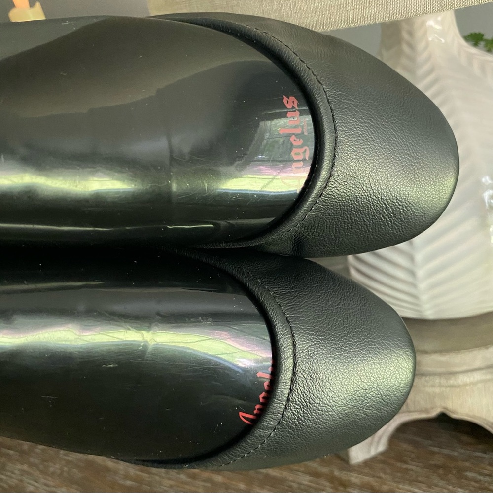 Tieks by Gavriell Italian Leather Black Slip On Ballerina Ballet Flats Shoes 6 - Picture 17 of 17